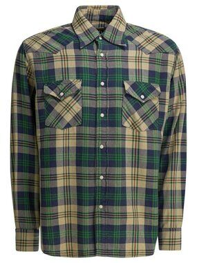 Kapital Columbia-Check Husky Western Shirt Tag Size 2 Men